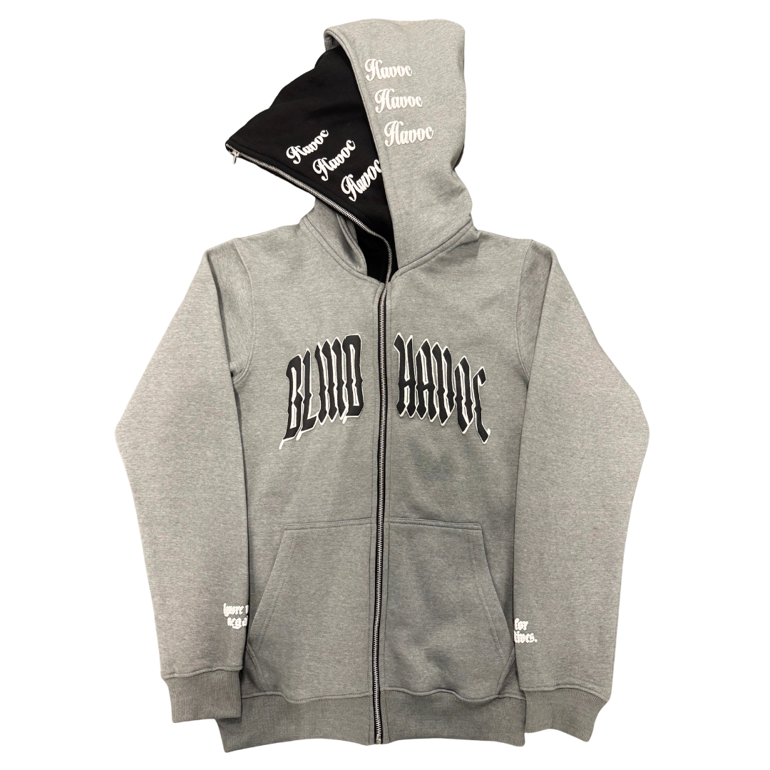 Limited Edition Double Hooded Full Zip [Gray]