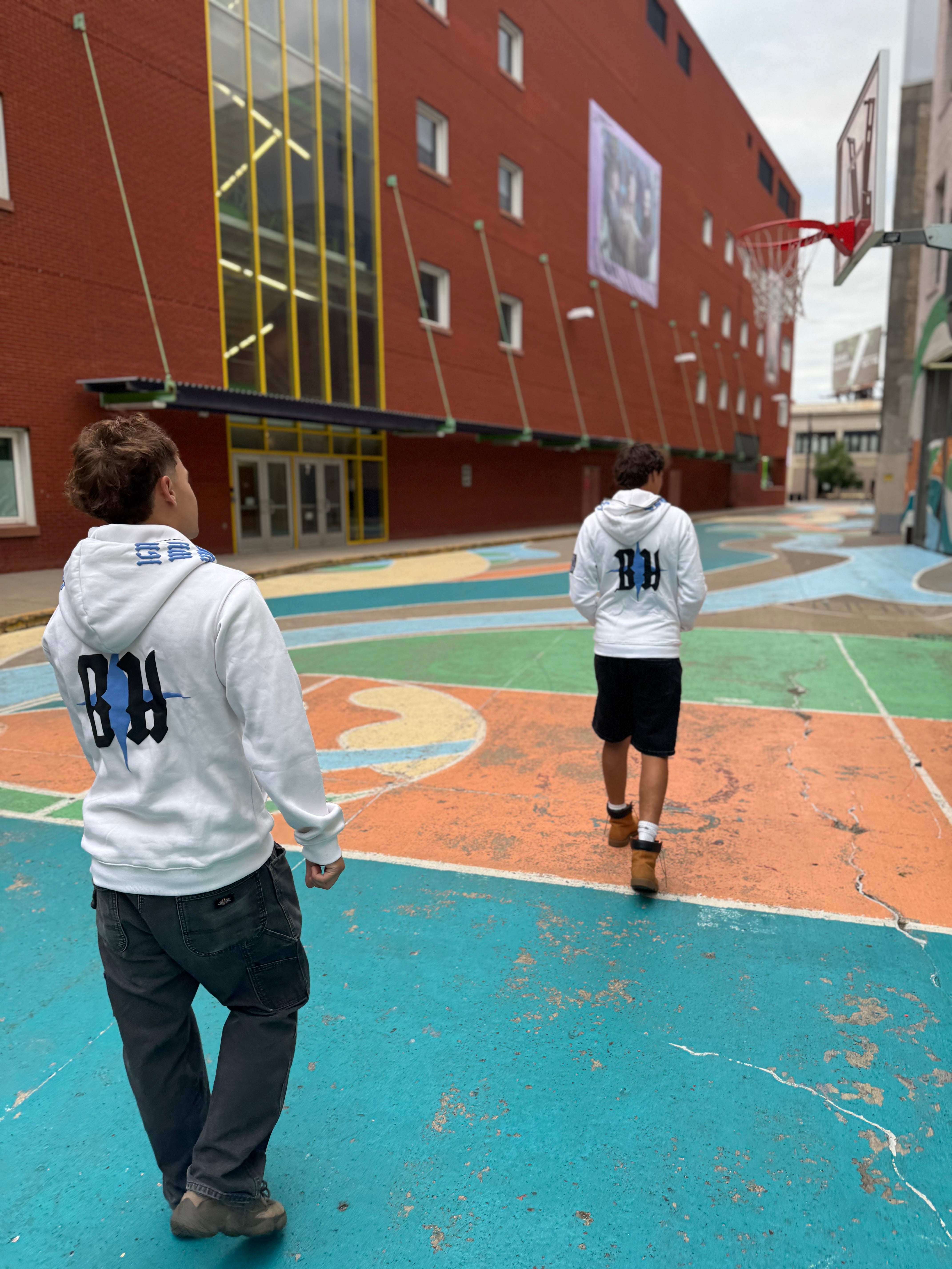 Limited Edition 'Ignore What's Negative Patch' Full Zip [White & Blue]