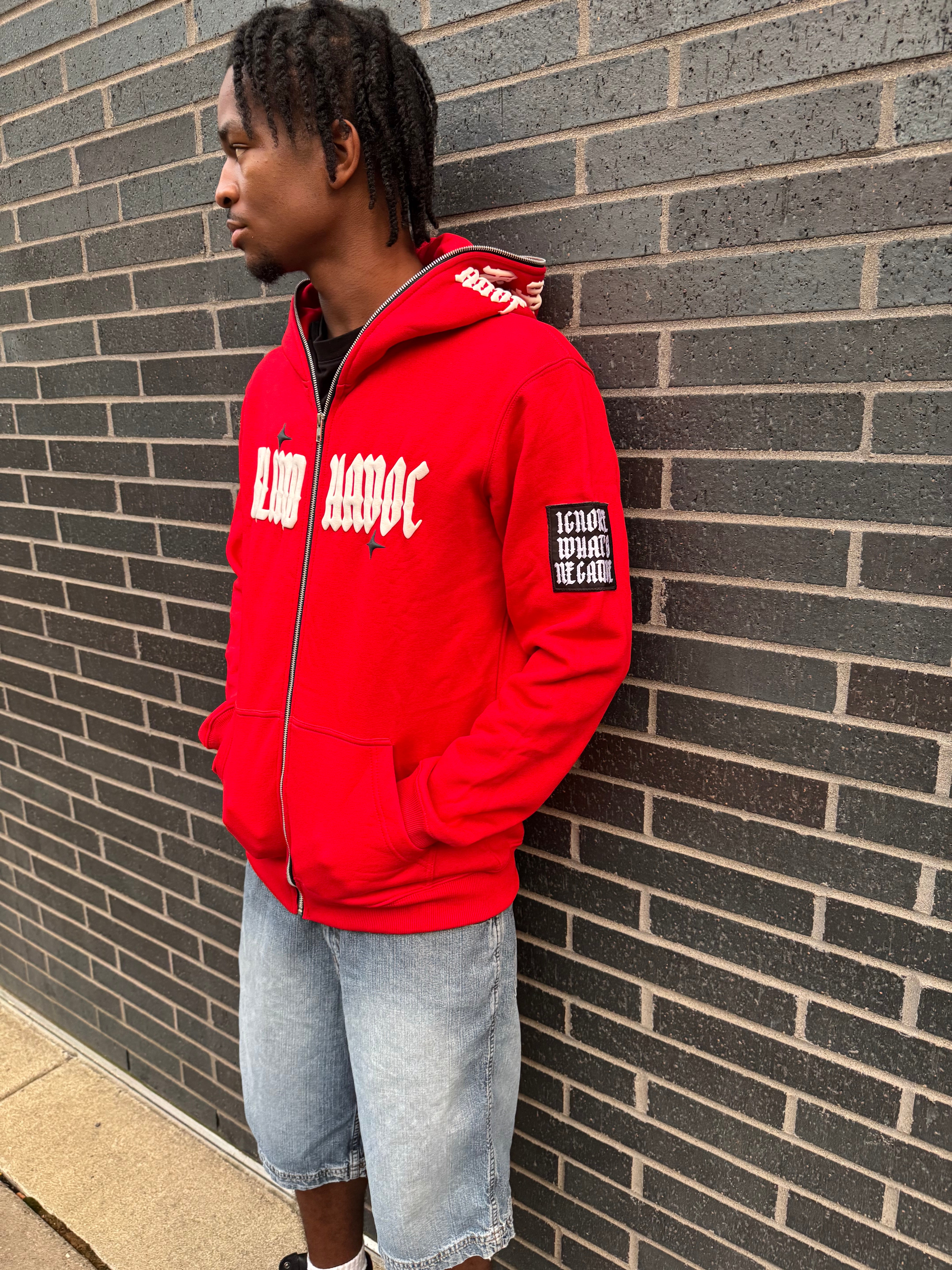 Limited Edition 'Ignore What's Negative' Patch Full Zip [Red]