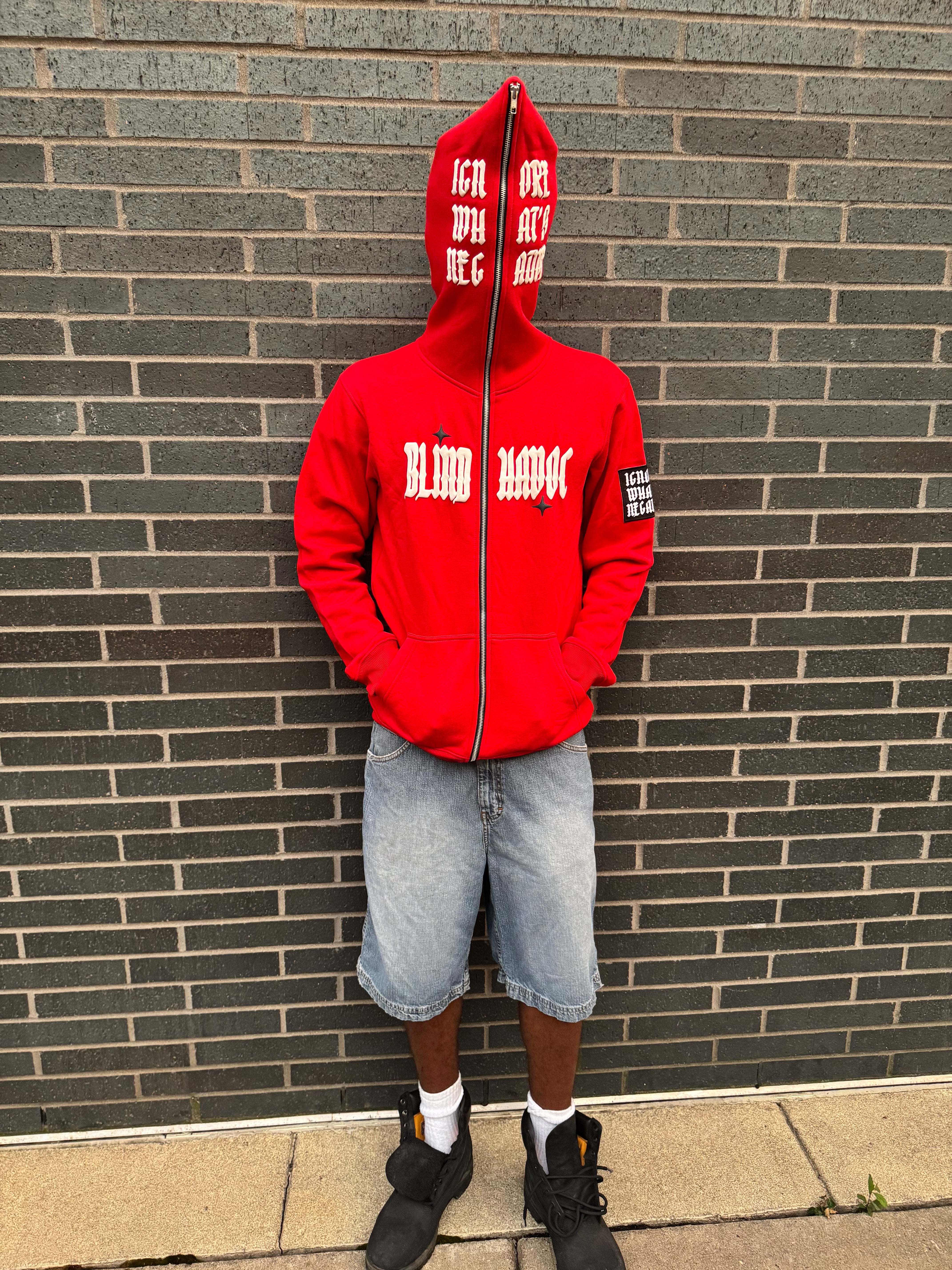 Limited Edition 'Ignore What's Negative' Patch Full Zip [Red]