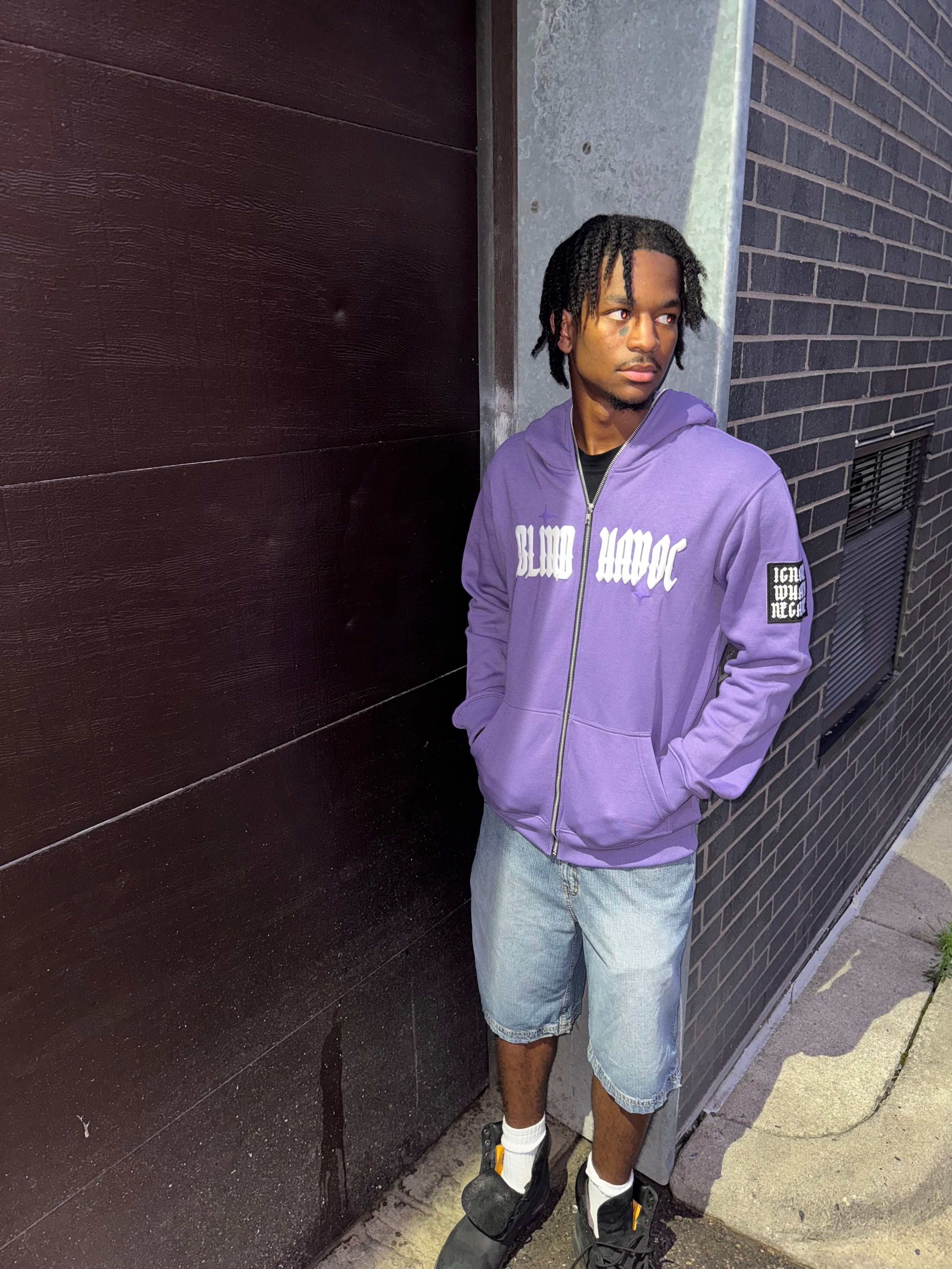 Limited Edition 'Ignore What's Negative' Patch Full Zip [Lavender]