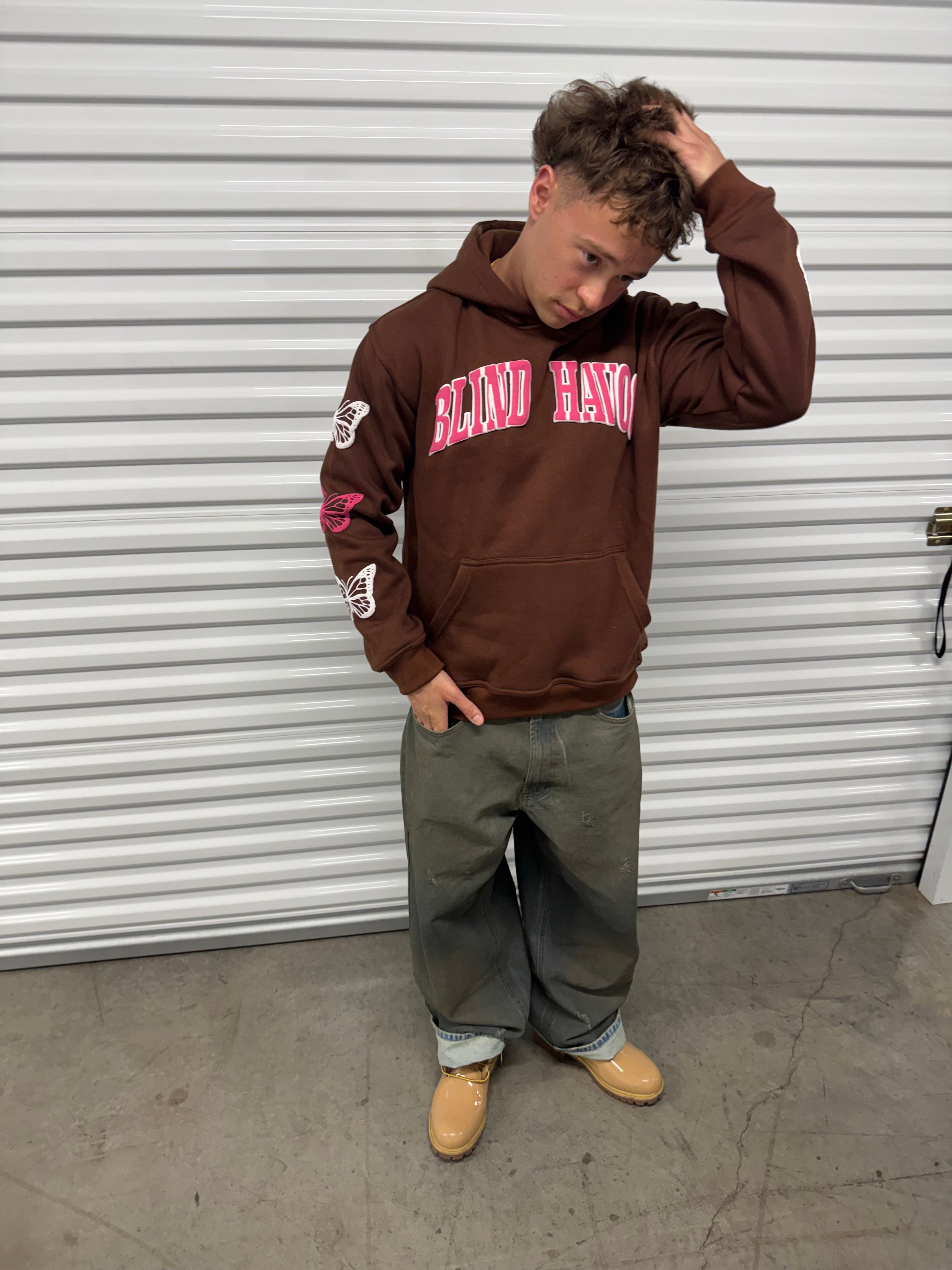 The World Needs Love Hoodie [Brown]