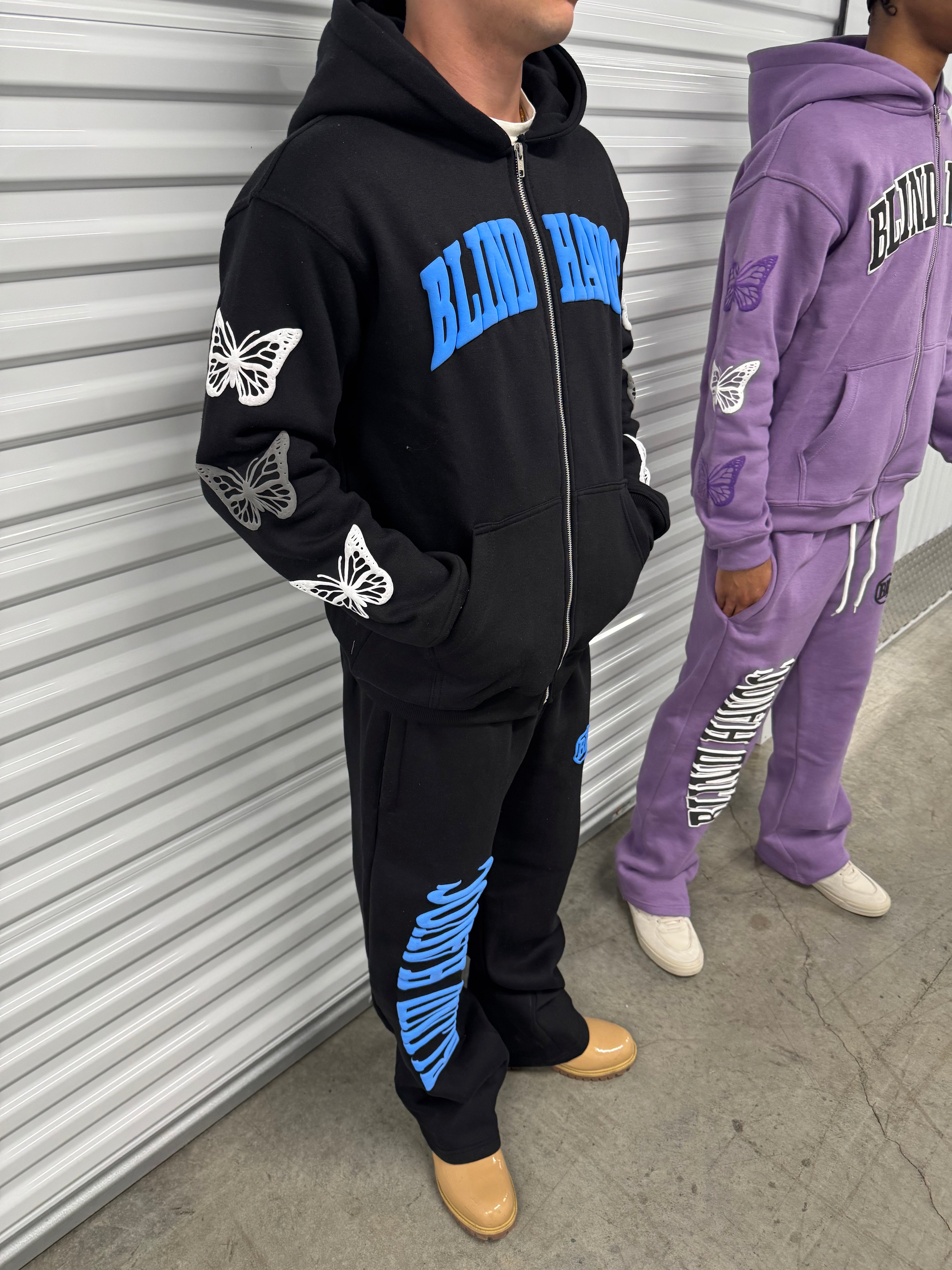 World Needs Love Matching Sweats [Black]