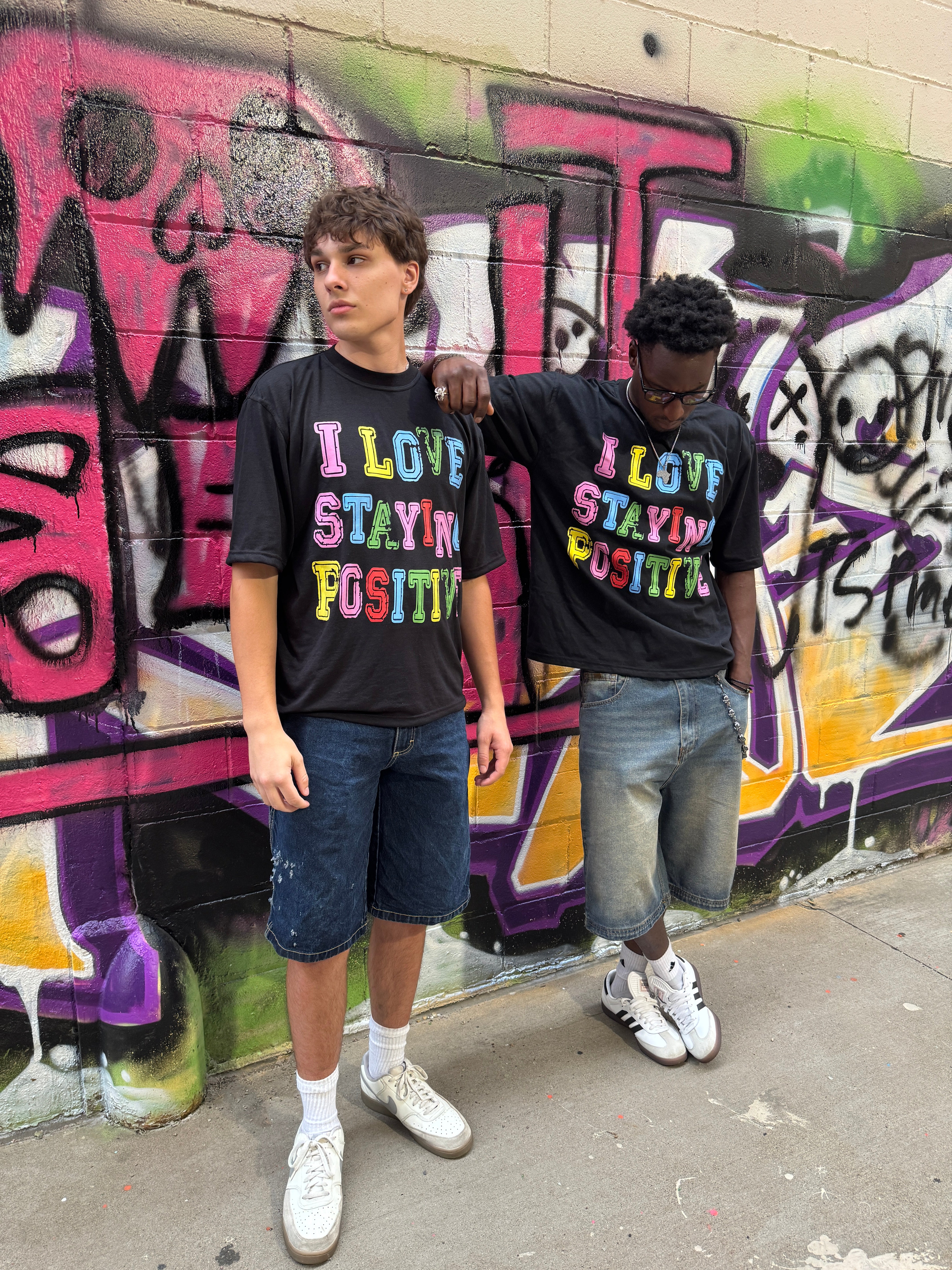 I Love Staying Positive Tee [Black]