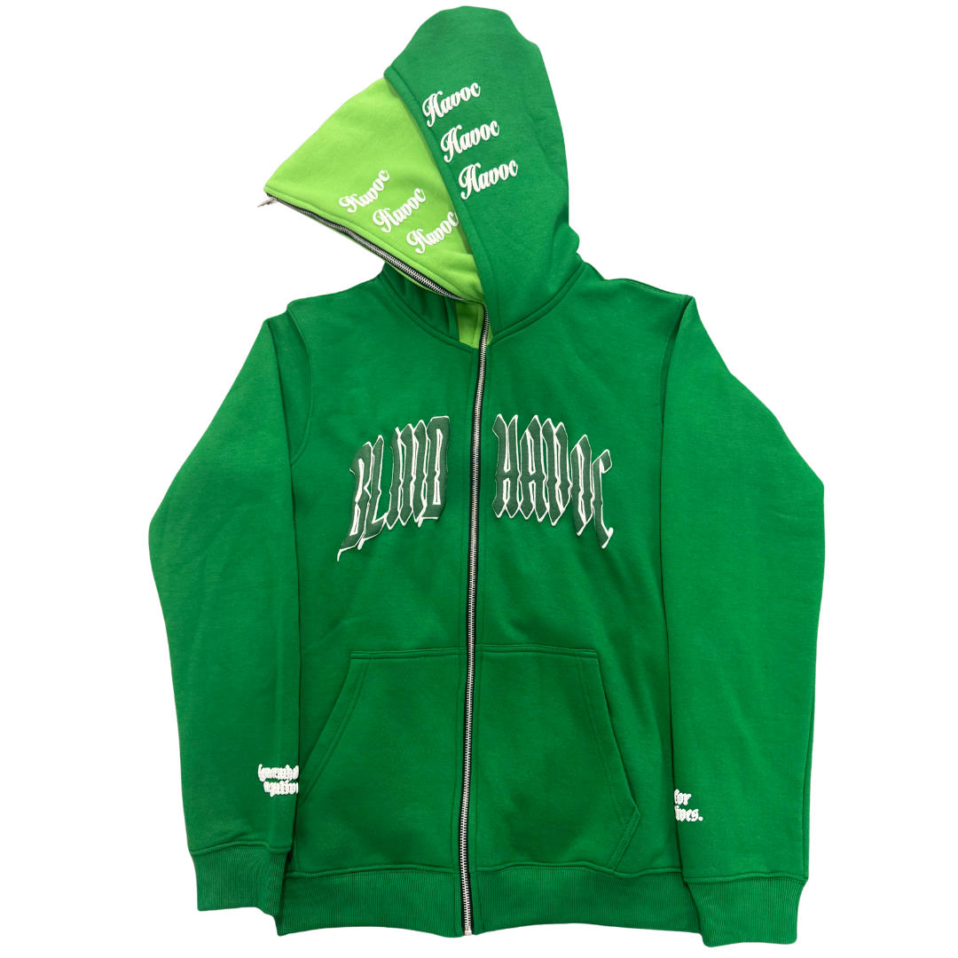 Limited Edition Double Hooded Full Zip [Green]