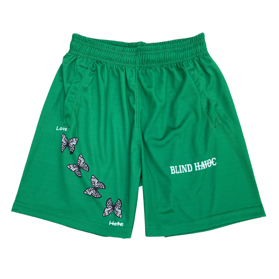 Love Over Hate Shorts [Green]