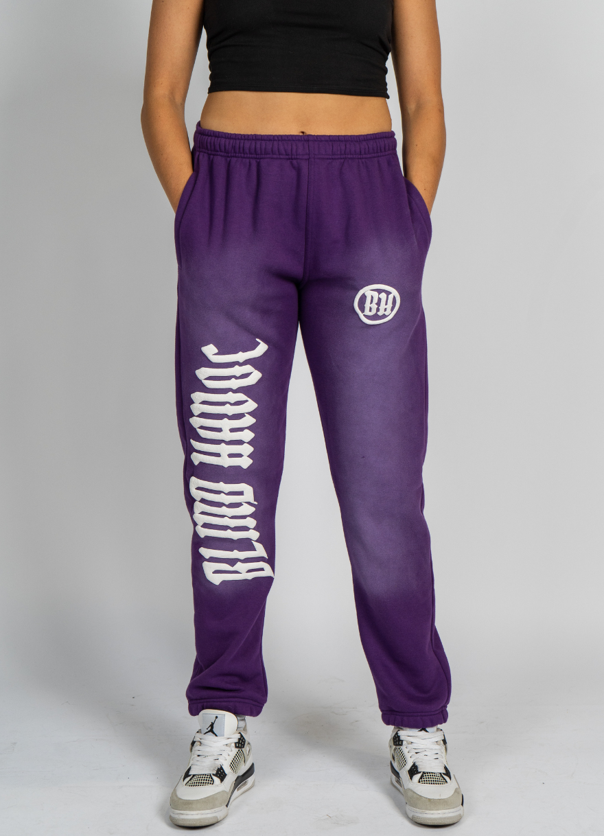 Sun Faded Sweats [Purple]