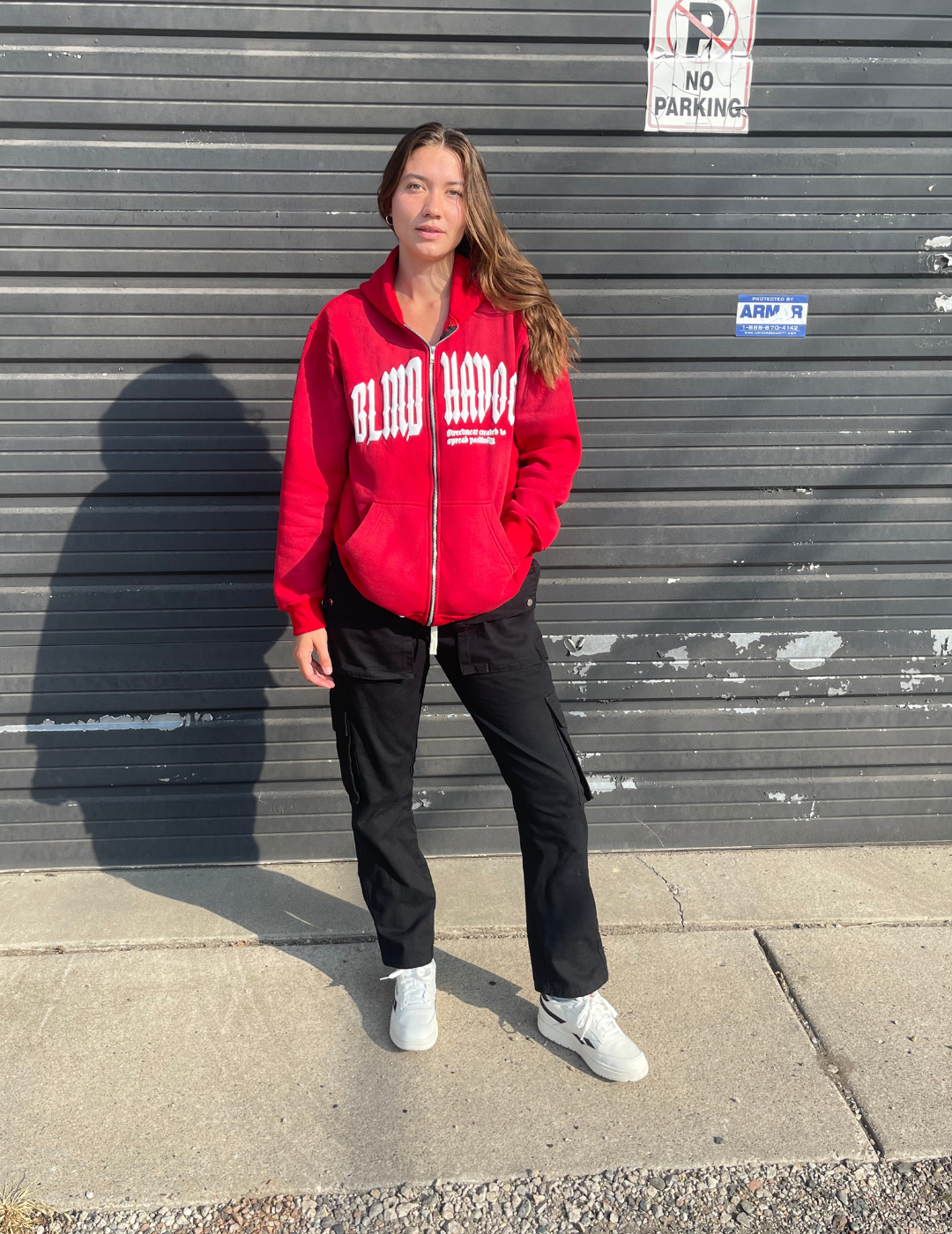 Sun fade Zip up [Red]