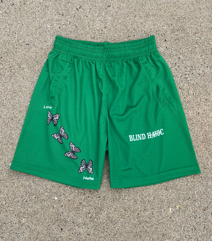 Love Over Hate Shorts [Green]