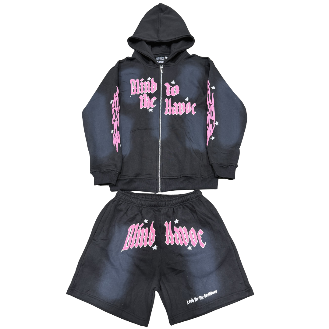 'Blind to the Havoc' Set [Black & Pink]