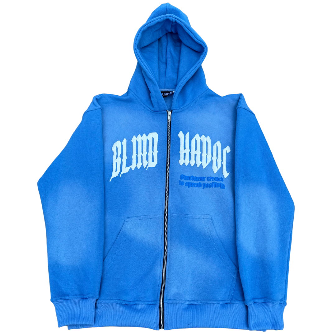 Sun Faded Zip-up [Blue]