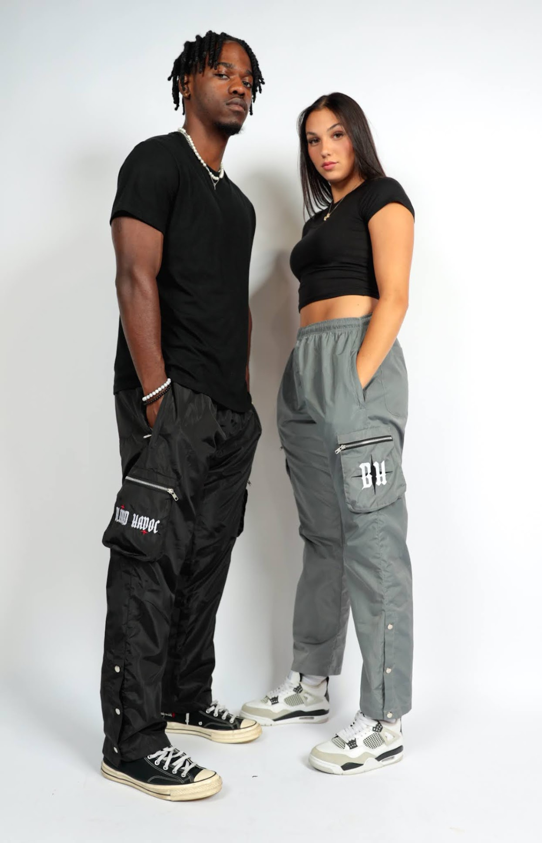 Nylon Cargos [Black]