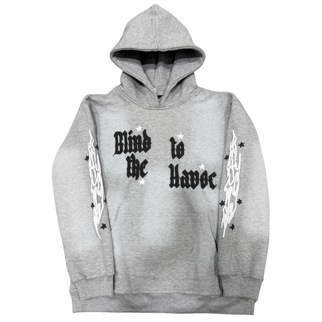 'Blind to the Havoc' Hoodie [Gray]
