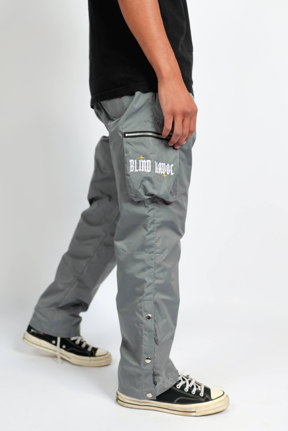 Nylon Cargos [Grey] WAREHOUSE SALE [XS-XL LEFT]