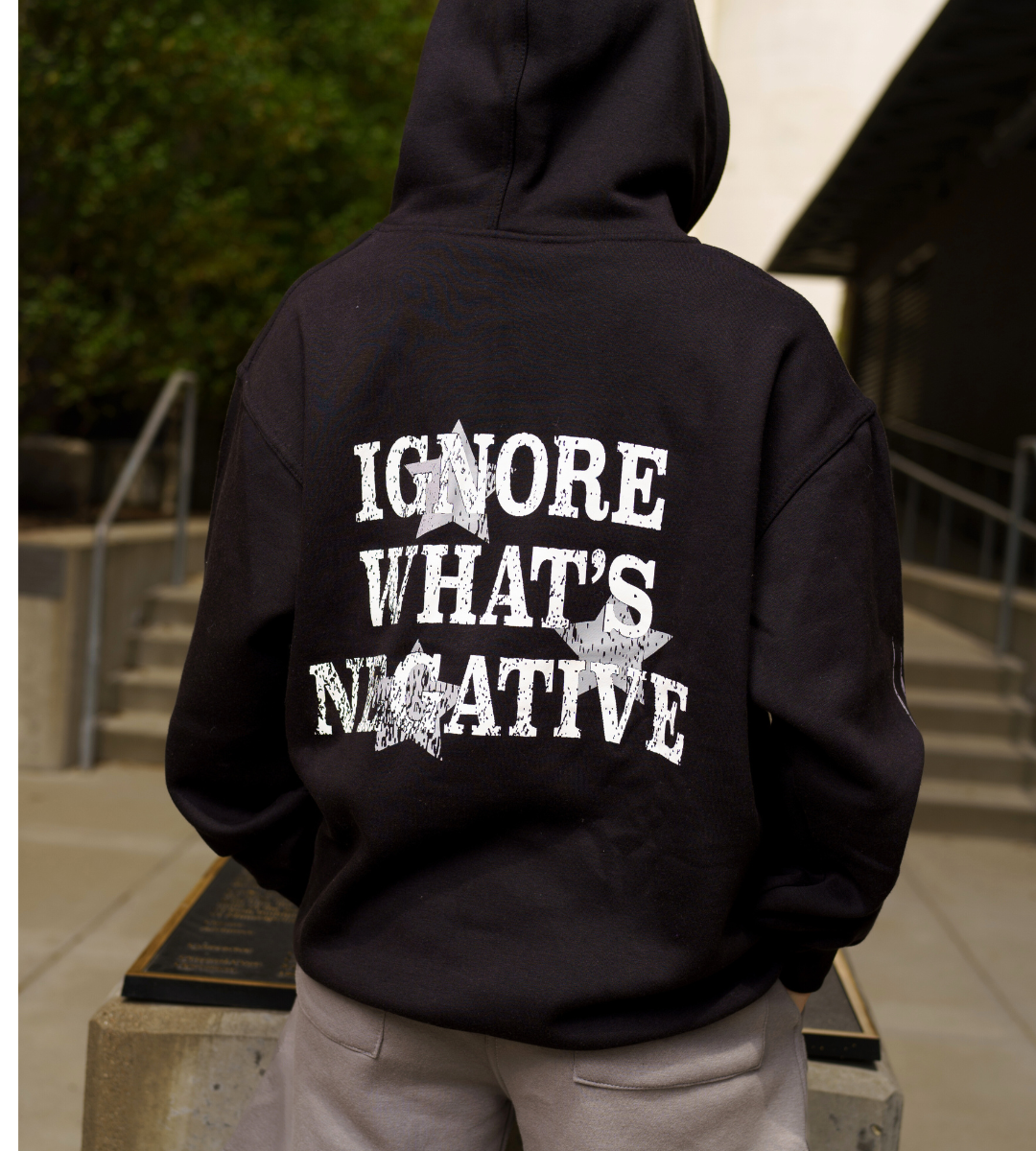 Ignore What's Negative Hoodie 10k [Black]