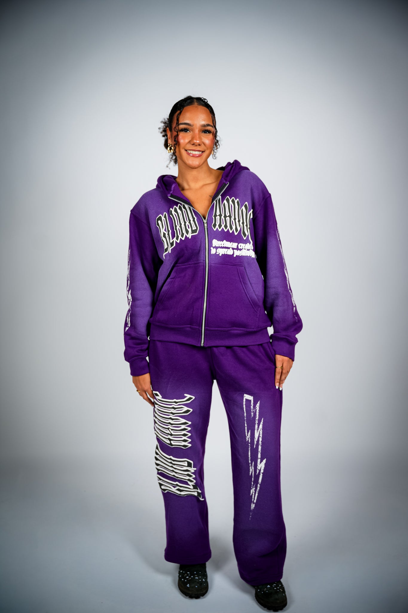 Striker Zip-Up Hoodie [Purple]