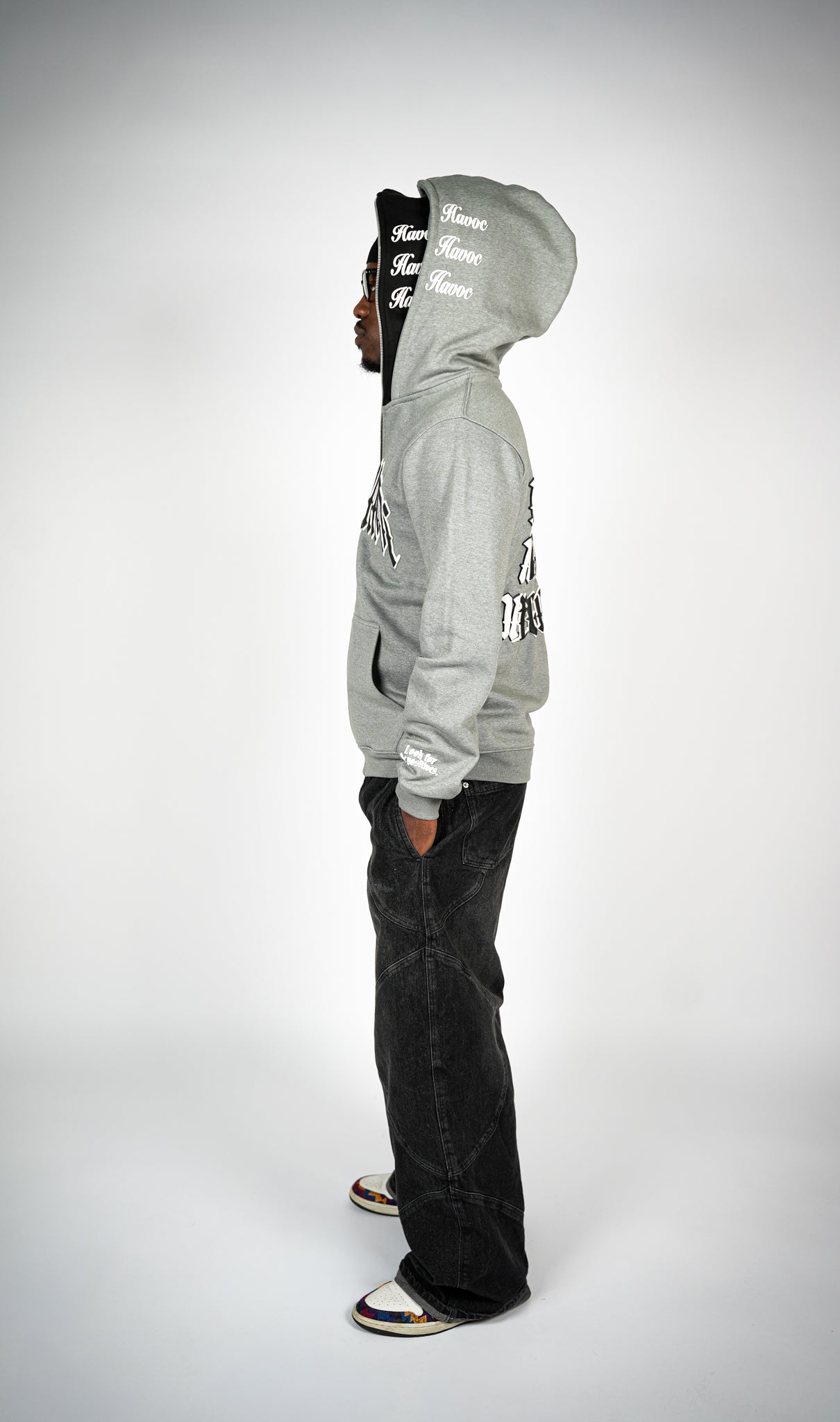 Limited Edition Double Hooded Full Zip [Grey]