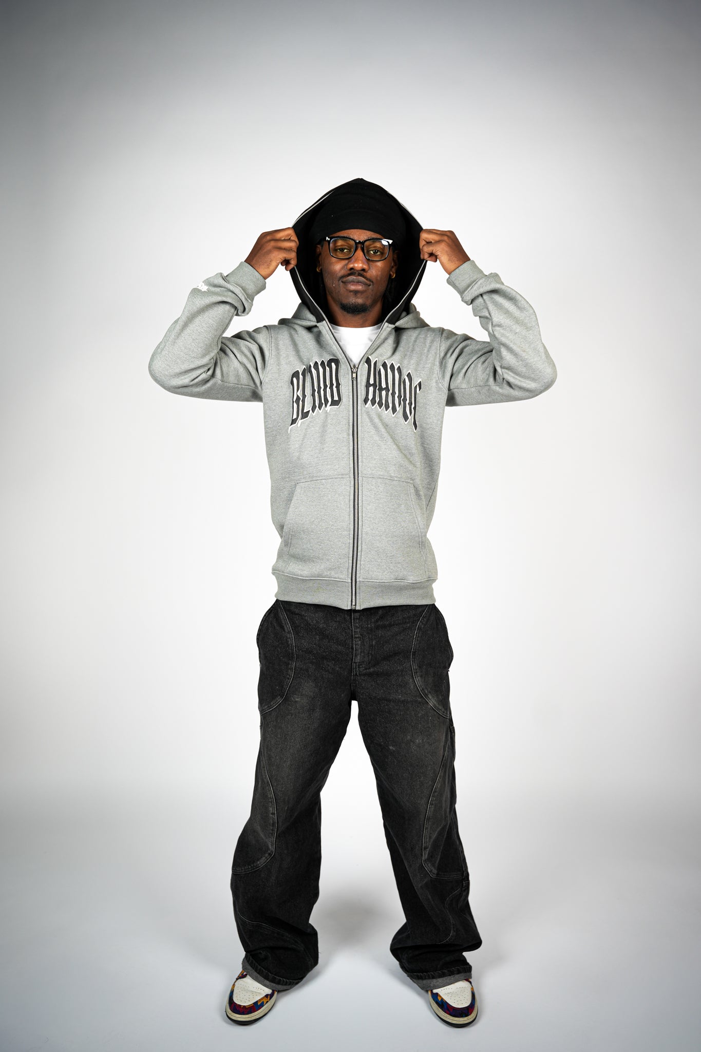 Limited Edition Double Hooded Full Zip [Grey]