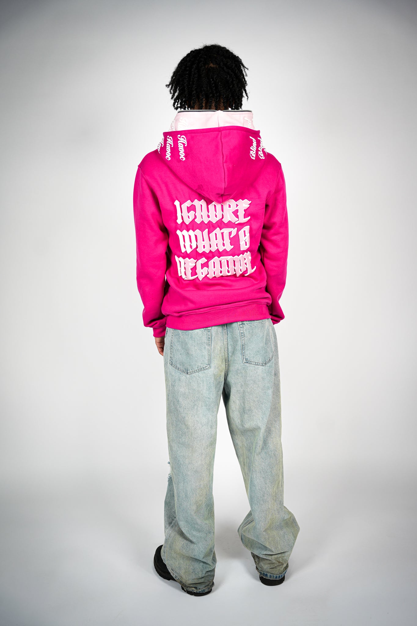 Limited Edition Double Hooded Full Zip [Pink]
