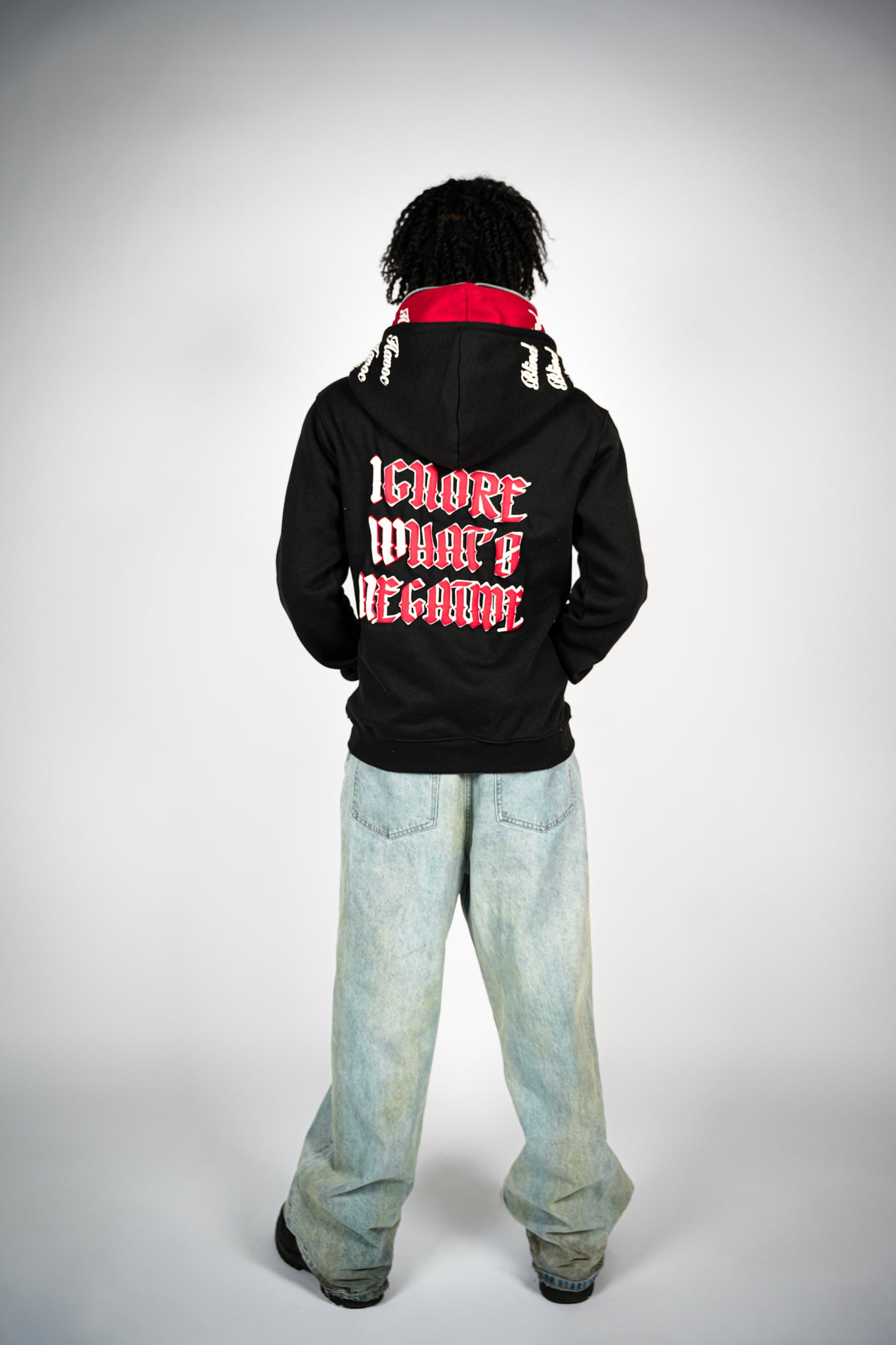 Limited Edition Double Hooded Full Zip [Black/Red]