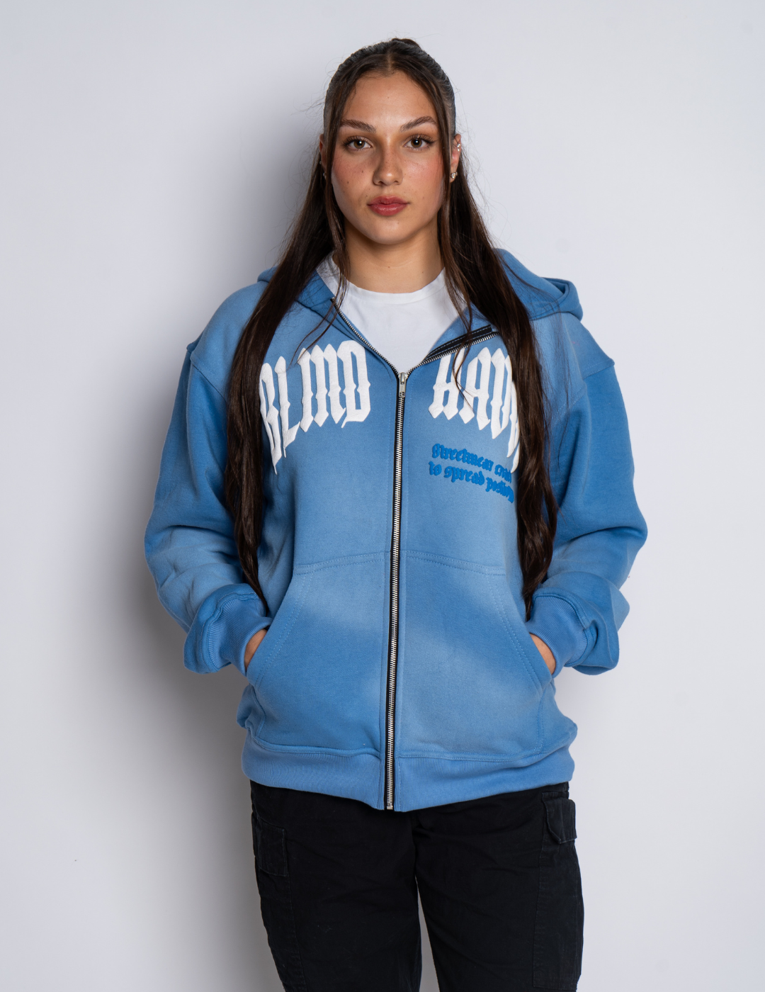 Sun Faded Zip-up [Blue]