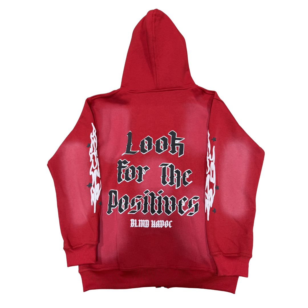 'Blind to the Havoc' Zip [Red]