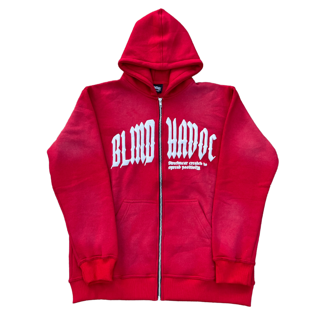 Sun fade Zip up [Red]