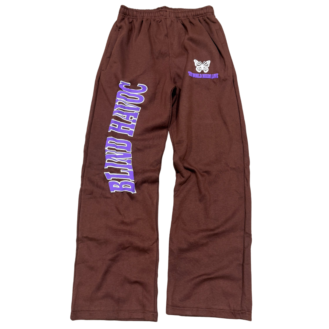 The World Needs Love Sweats [Brown]
