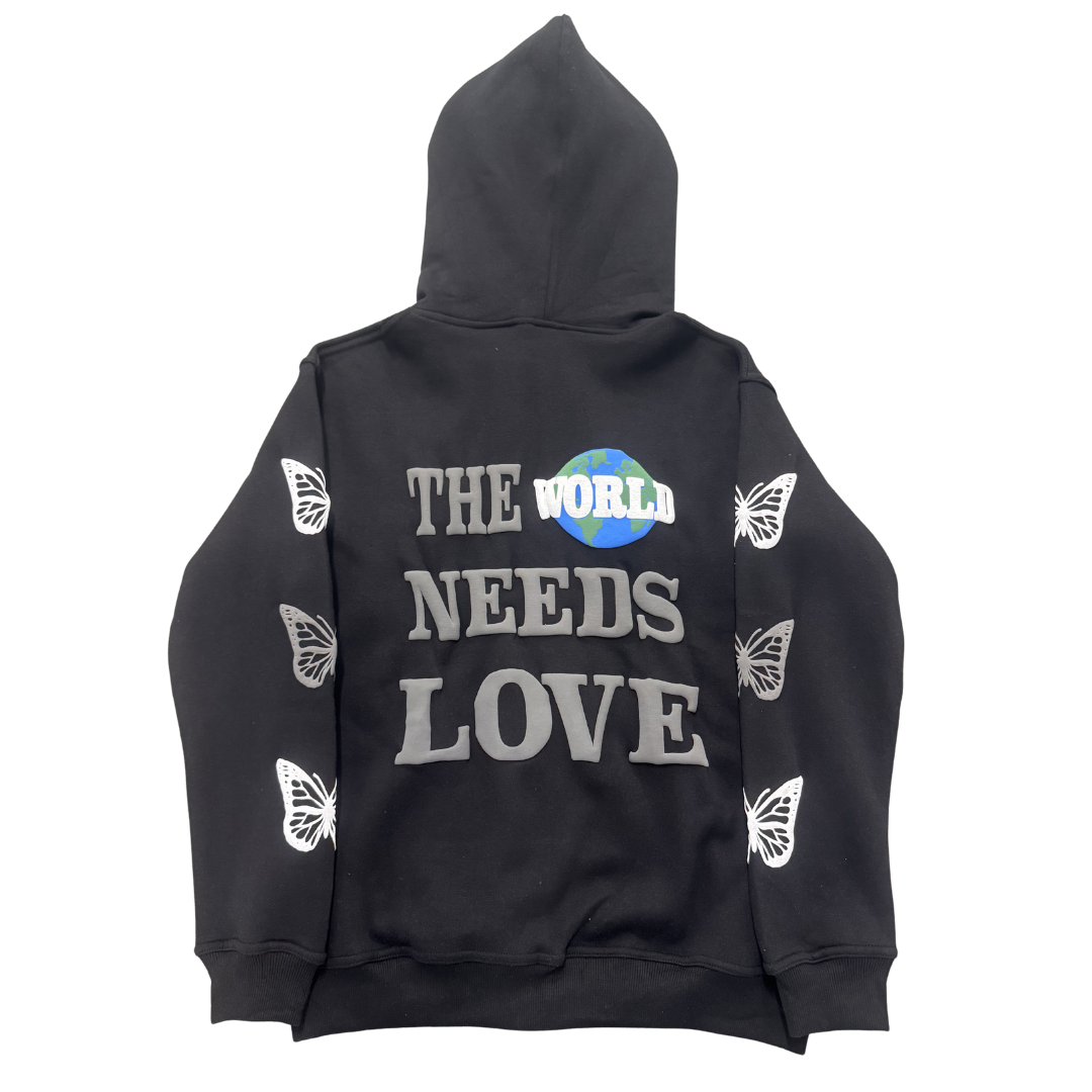 The World Needs Love Zip [Black]