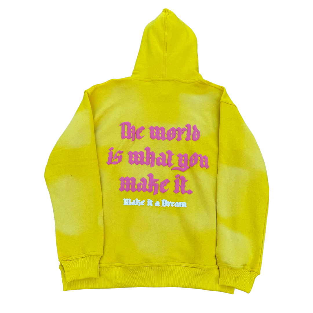 Sun Faded Zip-up [Yellow & Pink]