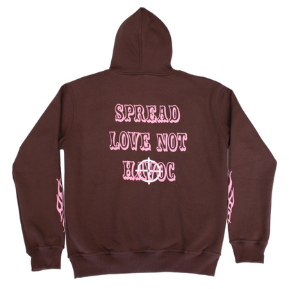 Spread Love Hoodie[Brown]