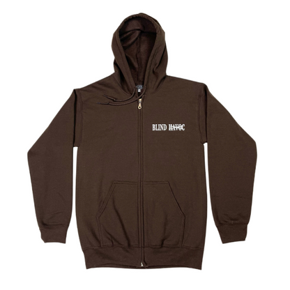 Ignore What's Negative Zip-up [Brown]