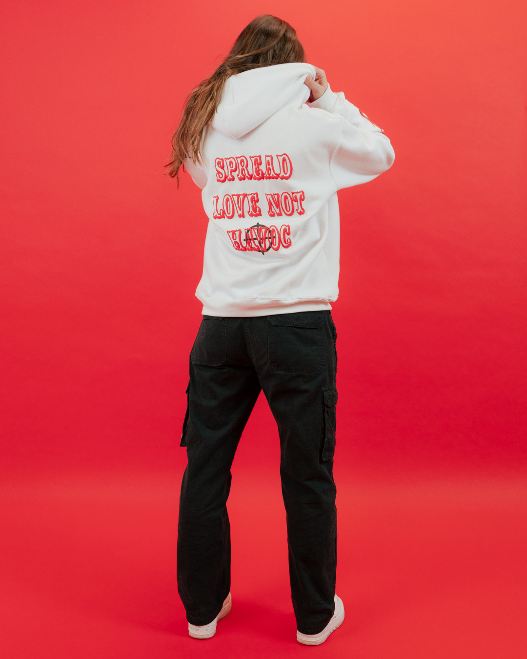 Spread Love Zip-up [White]