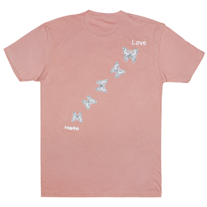Love Over Hate Tee [Pink]